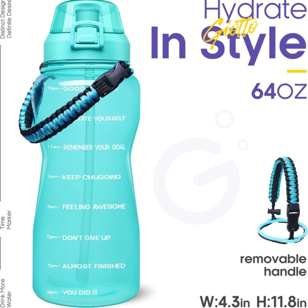 NEW Half Gallon/64 oz Water Jug